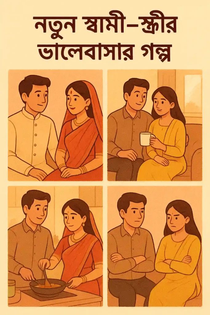 নতুন স্বামী স্ত্রীর ভালোবাসার গল্প
