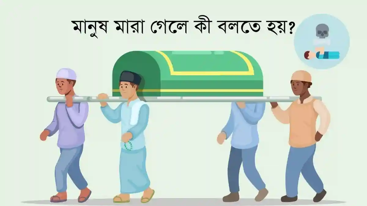 মানুষ মারা গেলে কী বলতে হয়